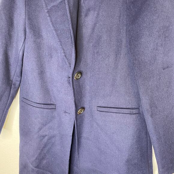 Lauren Ralph Lauren NWT Wool Blend Navy Coat - Picture 2 of 9